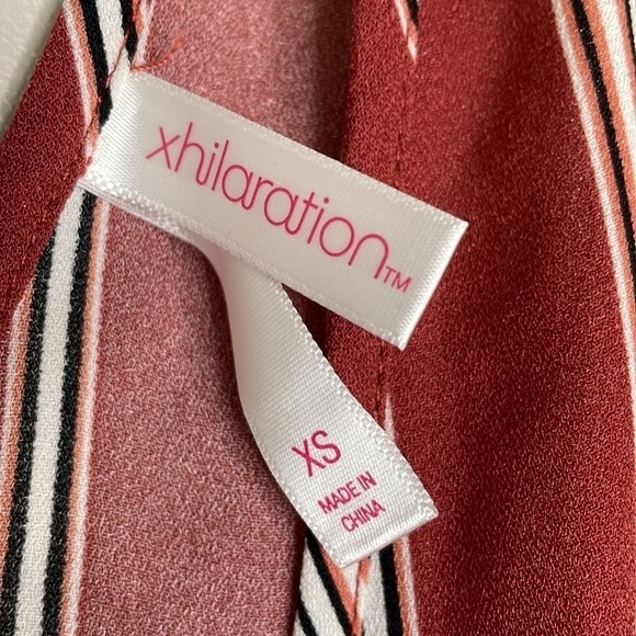 Xhilaration Striped Boho Button Front Jumpsuit - Picture 5 of 7